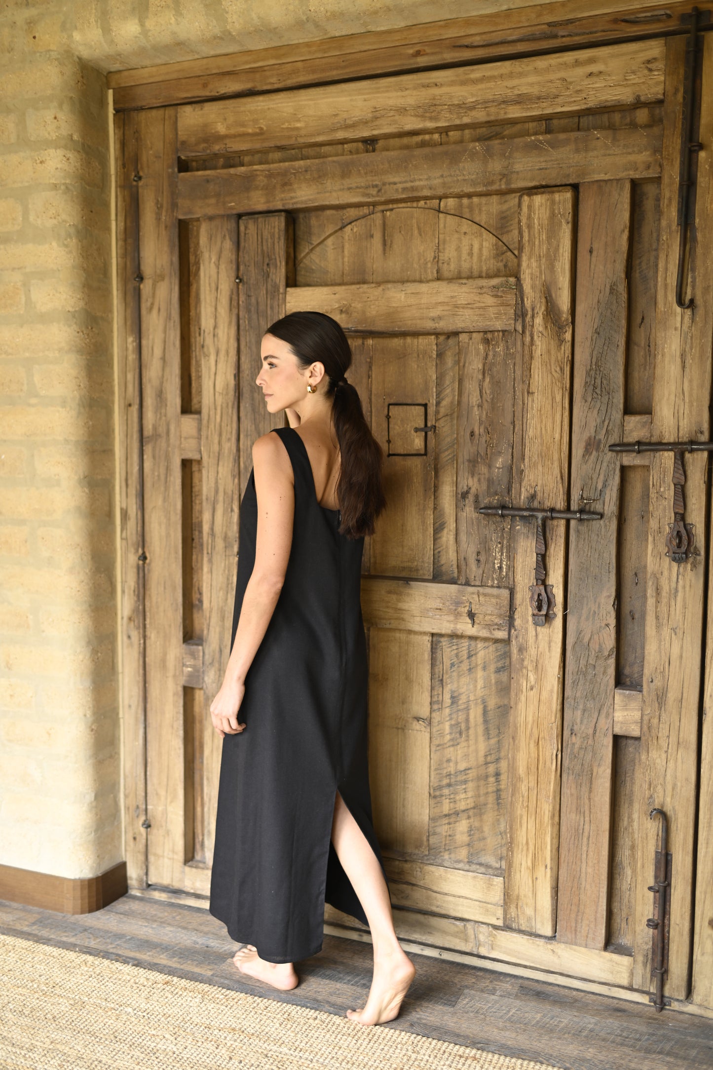 Sereno Midi Dress / Black