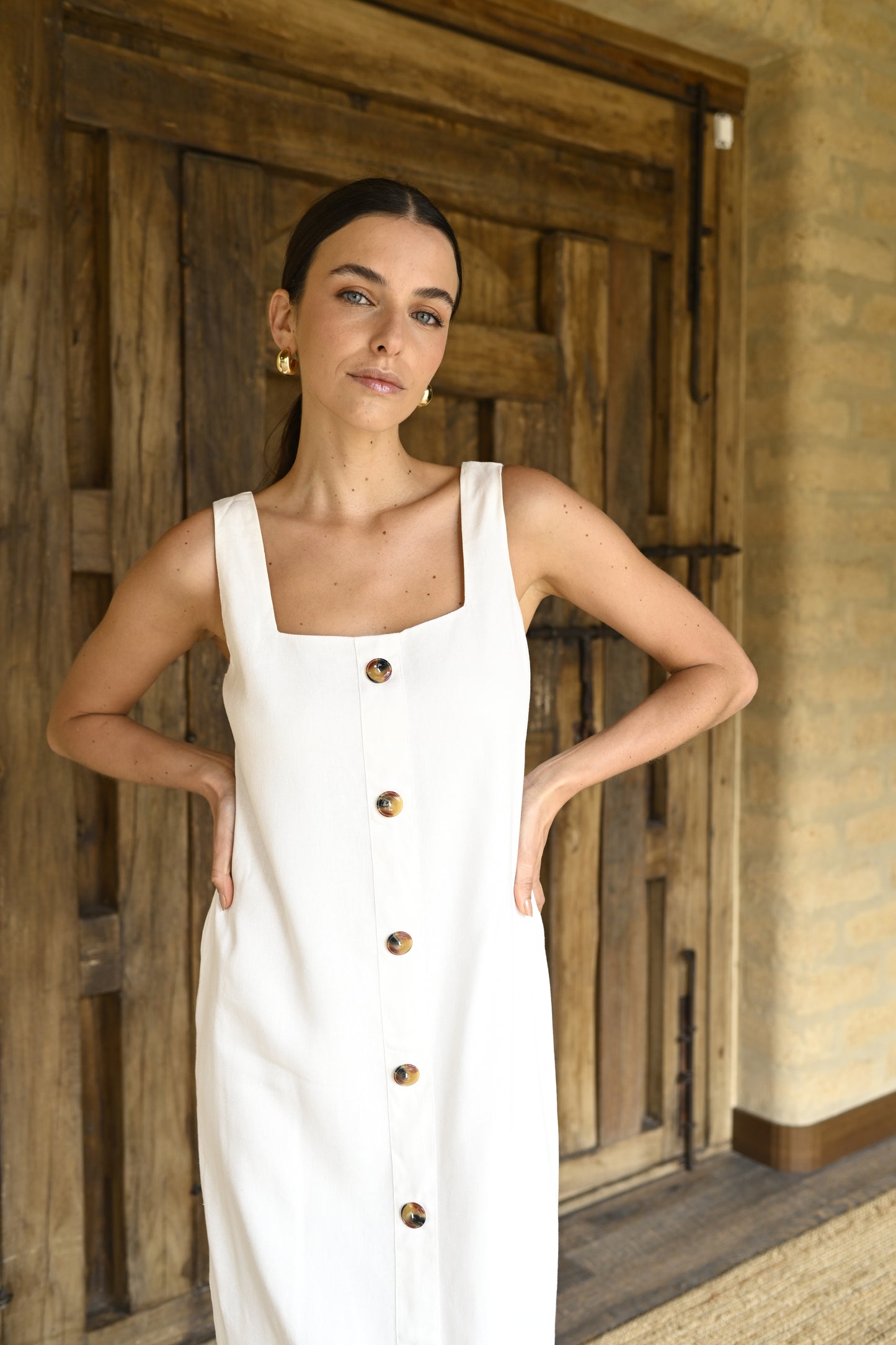 Sereno Midi Dress / Off-White